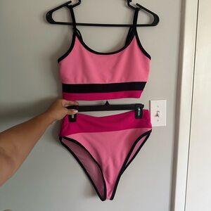 Beach Riot bathing suite, size Large top and size XL bottom